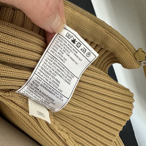 Nike Womens Long Sleeve V-Neck Cardigan Sweater Full Zip Up Ribbed 90s Y2K - Picture 10 of 11